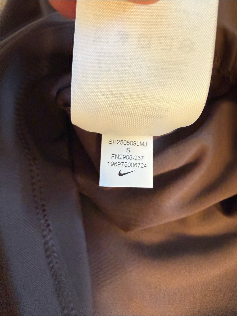🤎Nike Women's One Fitted Dri-FIT Cropped Tank Top - Baroke Brown NWT Size Small - Picture 11 of 12